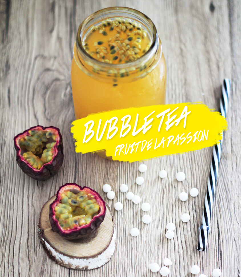 recette bubble tea fruit passion